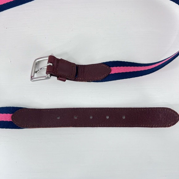 Vineyard Vines Belt pink and navy blue belt - Picture 11 of 13
